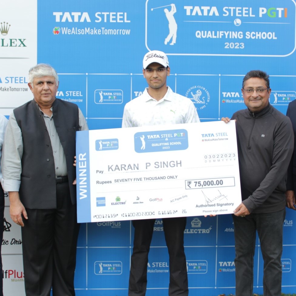 AMATEUR ARYAN ROOPA ANAND REGISTERS THUMPING SIX-SHOT VICTORY AT TATA STEEL  PGTI QUALIFYING SCHOOL 2023